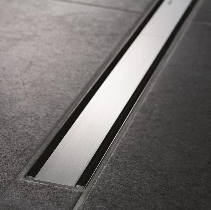 Geberit CleanLine60 avløpsarmatur 300-1300, fri plassering, antrasitt/rustfritt stål