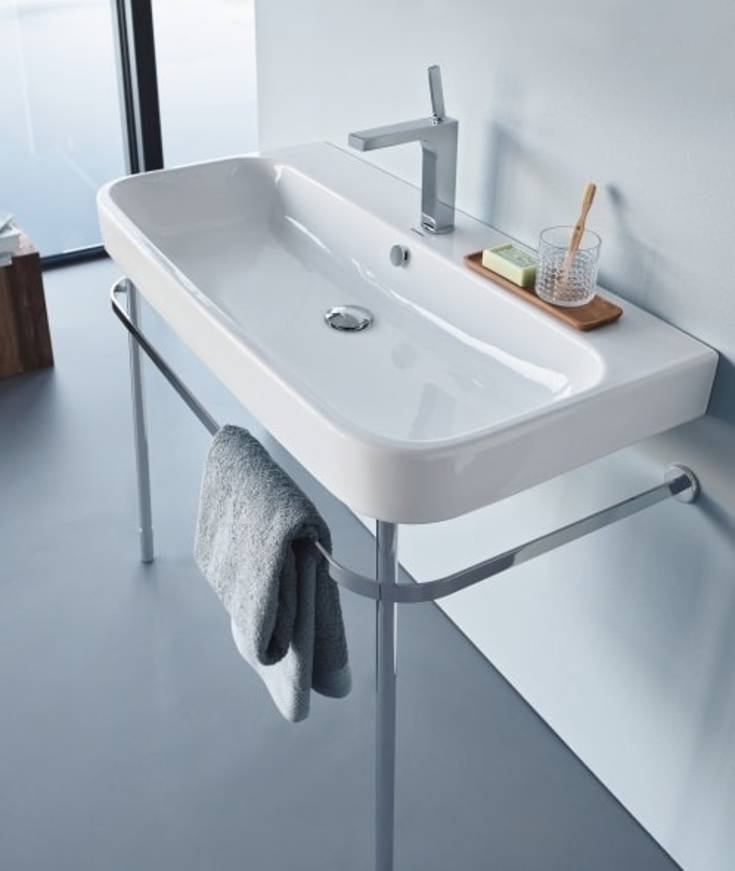 Duravit Happy D.2 møbelservant, 120x50,5 cm, hvit