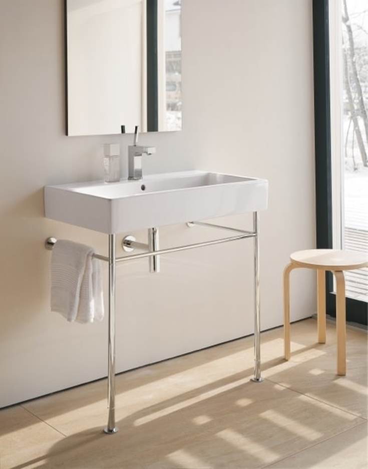 Duravit Vero møbelservant, 100x47 cm, med wondergliss, hvit