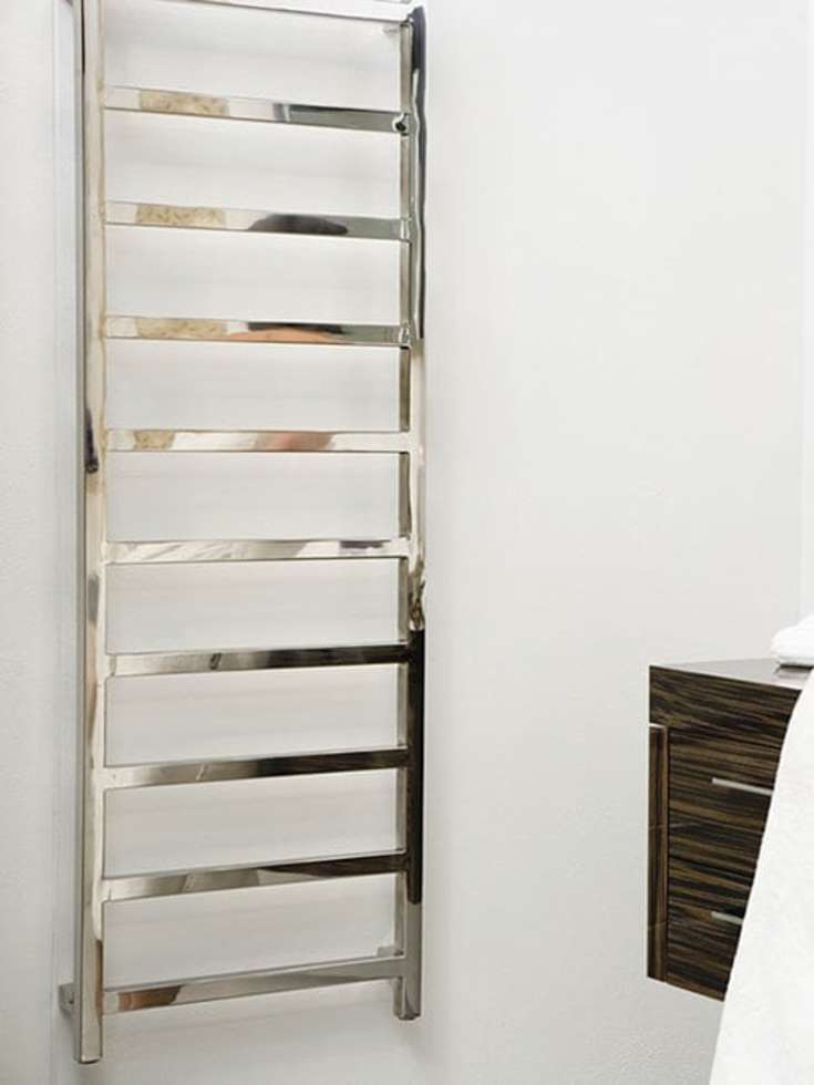 Kriss Upper håndkletørker, kombi, 50x120cm, rustfritt stål