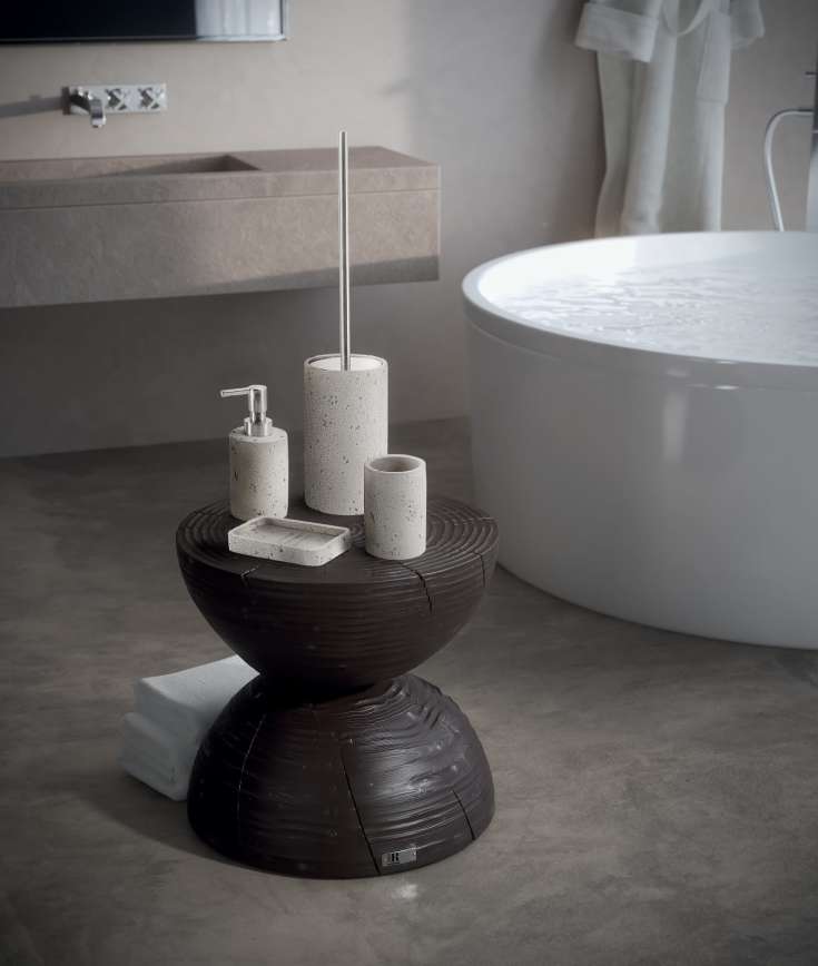 Hefe Gine såpedispenser, grå