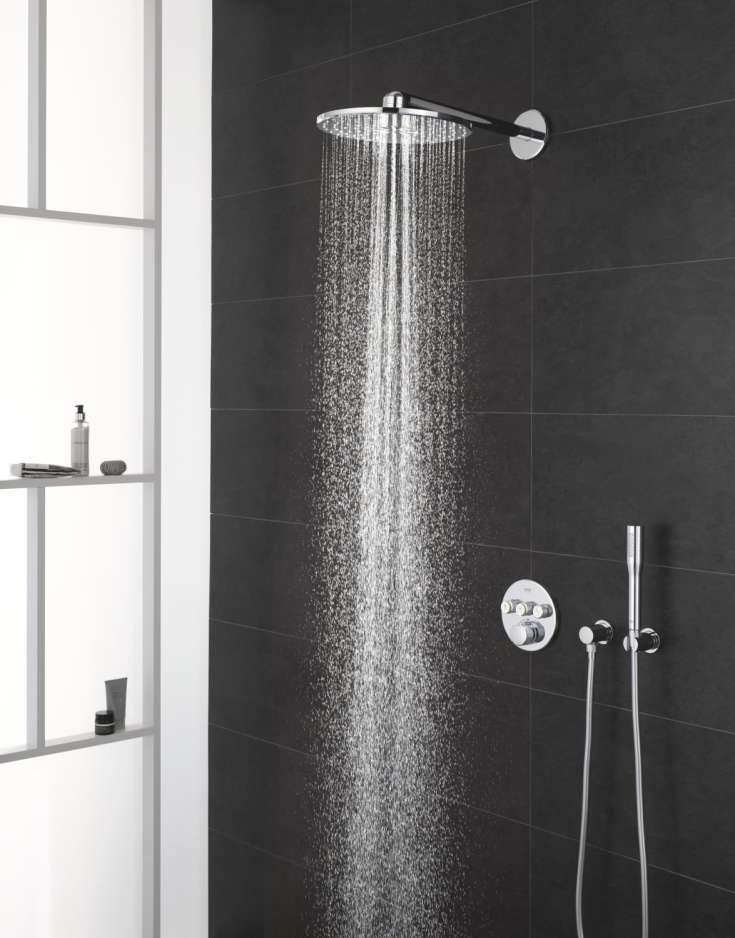 Grohe Rainshower SmartActive 150 håndbruser, krom/hvid