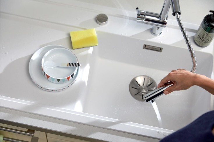 Blanco Linus-S køkkenarmatur, udtrækstud, krom