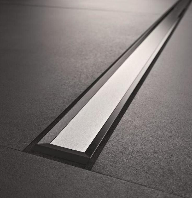 Geberit CleanLine20 afløbsarmatur, 300-1300 mm, fri placering, antracit/rustfrit stål