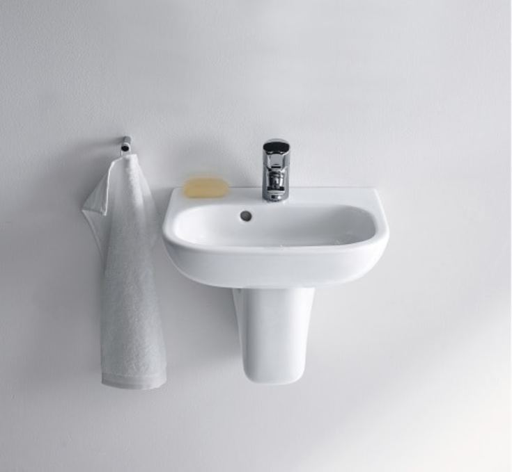 Duravit D-Code tvättställ, 45x34 cm, vit