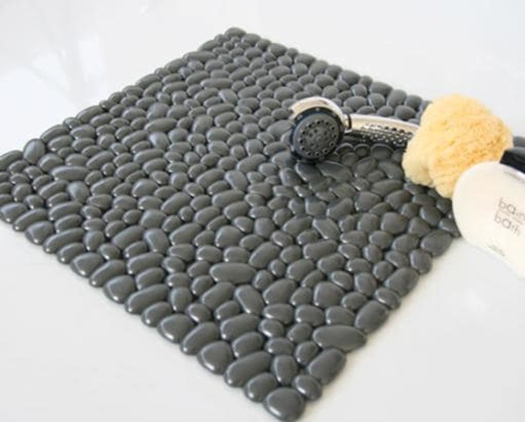 Skridsikker måtte, 55x55 cm, mørkegrå