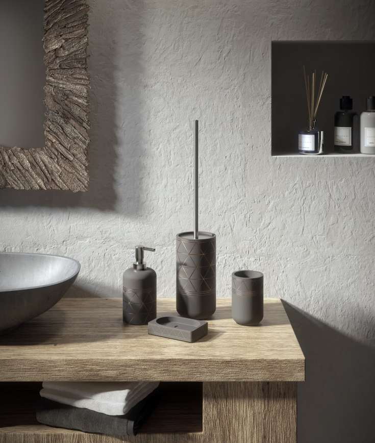 Hefe Calipso toiletbørste, grå