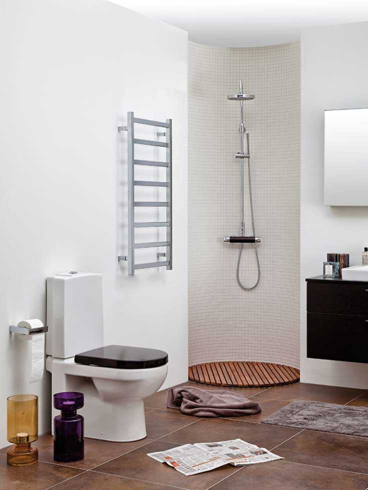 Kriss Manisa håndkletørker, kombi, 50x139 cm, krom