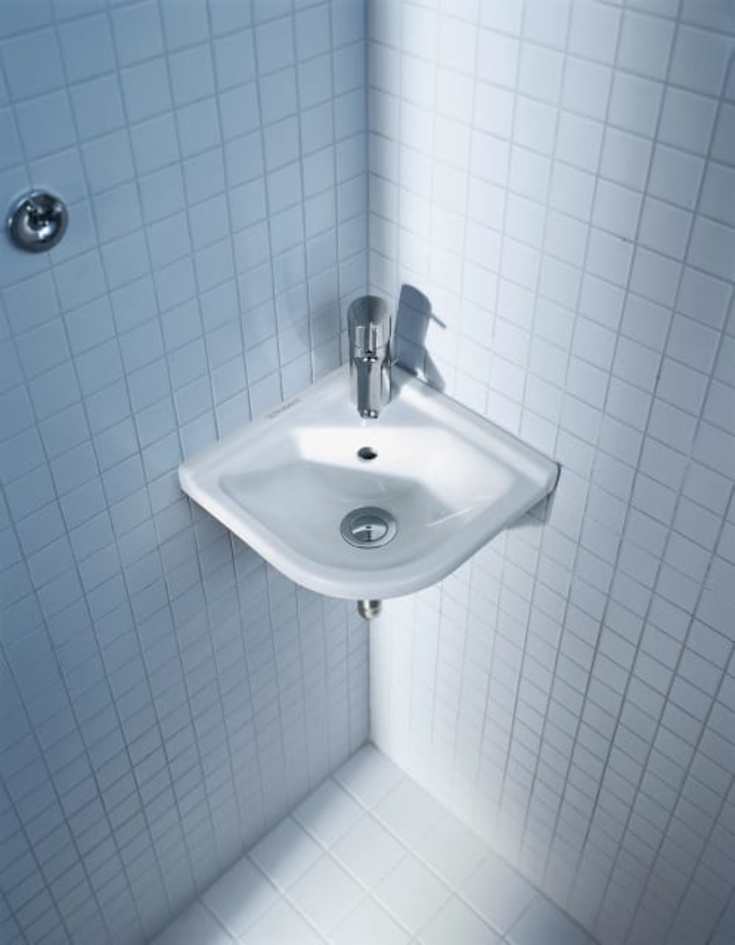 Duravit Starck 3 hjørneservant, 43x38 cm, hvit