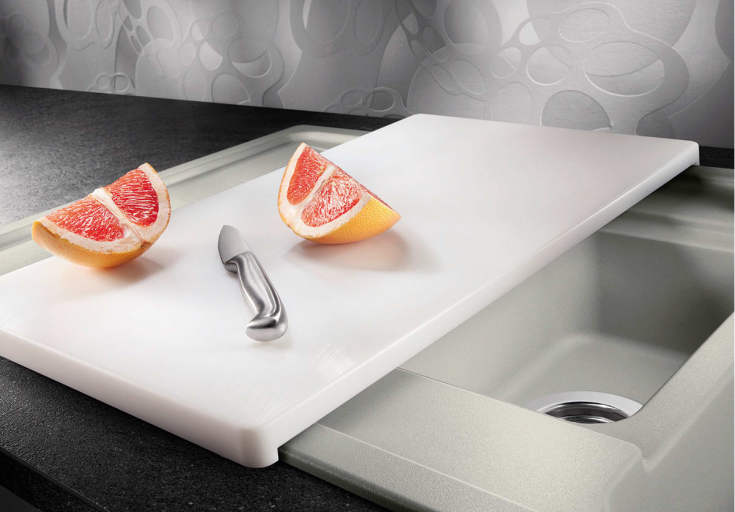 Blanco skärbräda 26x53 cm, vit plast