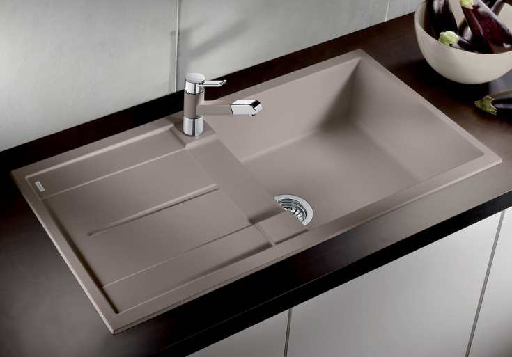 Blanco Metra XL 6 S UX kjøkkenvask, 100x50 cm, beige