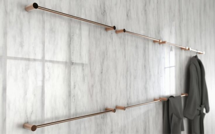 Frost Nova2 håndklestang, 60 cm, kobber