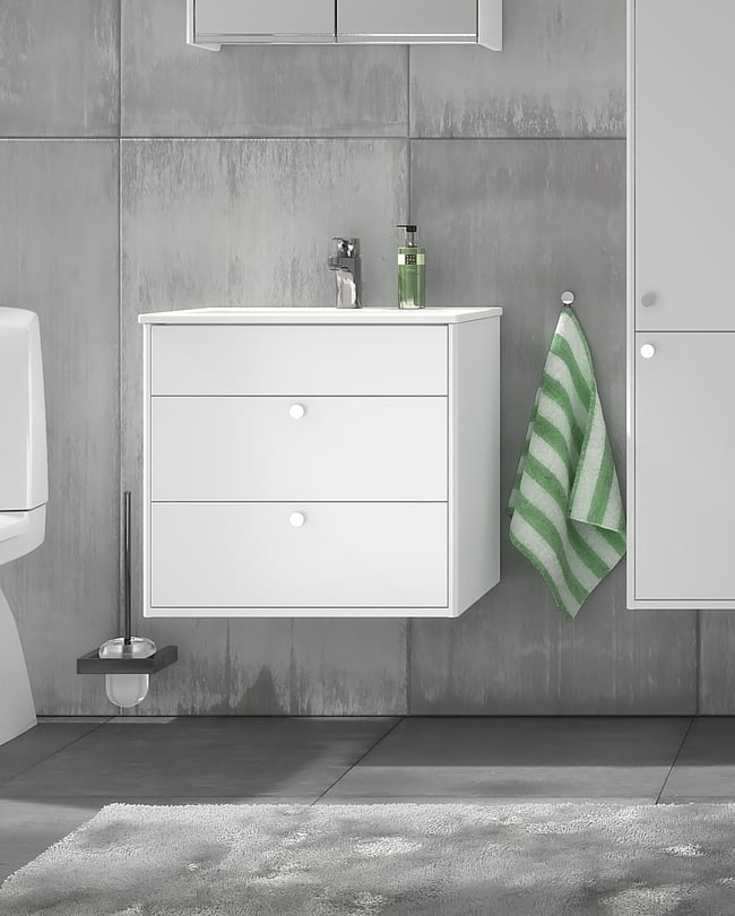 Gustavsberg Graphic möbelpaket, 80x41 cm, vit