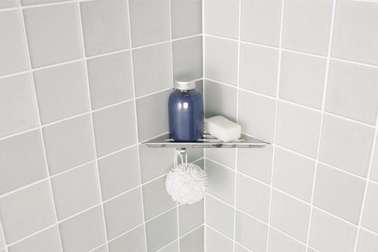 Dansani brusehylde, rustfrit stål, krom