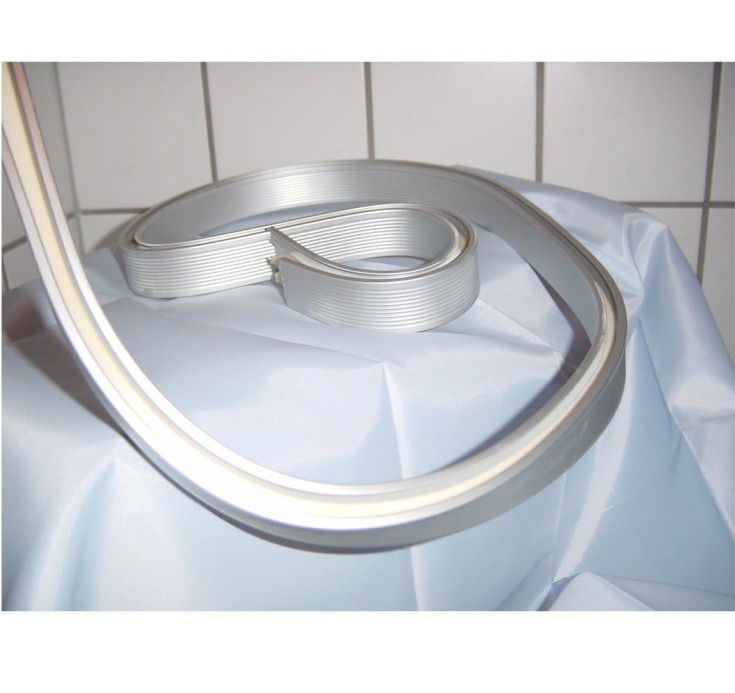 Van Der P Bend-It dusjforhengstang, 200 cm, hvit