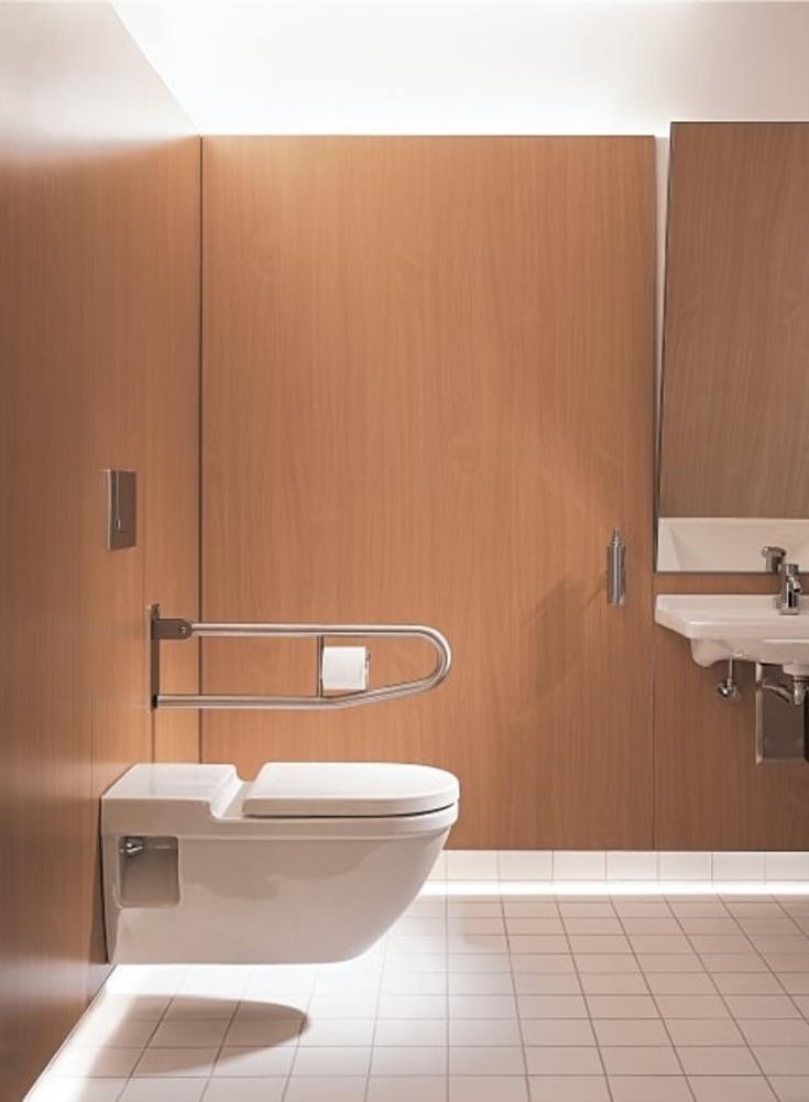 Duravit Starck 3 Vital væghængt toilet, rengøringsvenlig, hvid