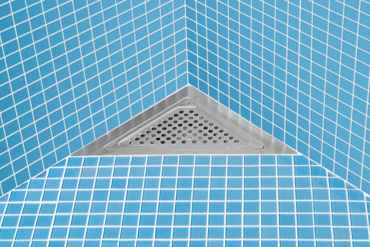 Blücher Waterline Vienna trekant rist, rustfritt stål