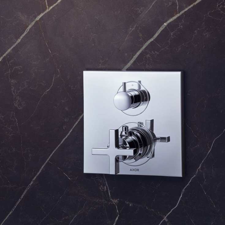 Axor Citterio Termostat, med 2 utløp, for innbygging, krom