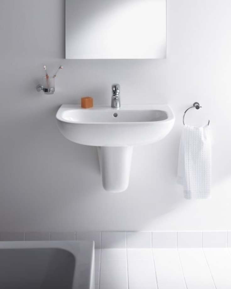 Duravit D-Code tvättställ, 60x46 cm, vit