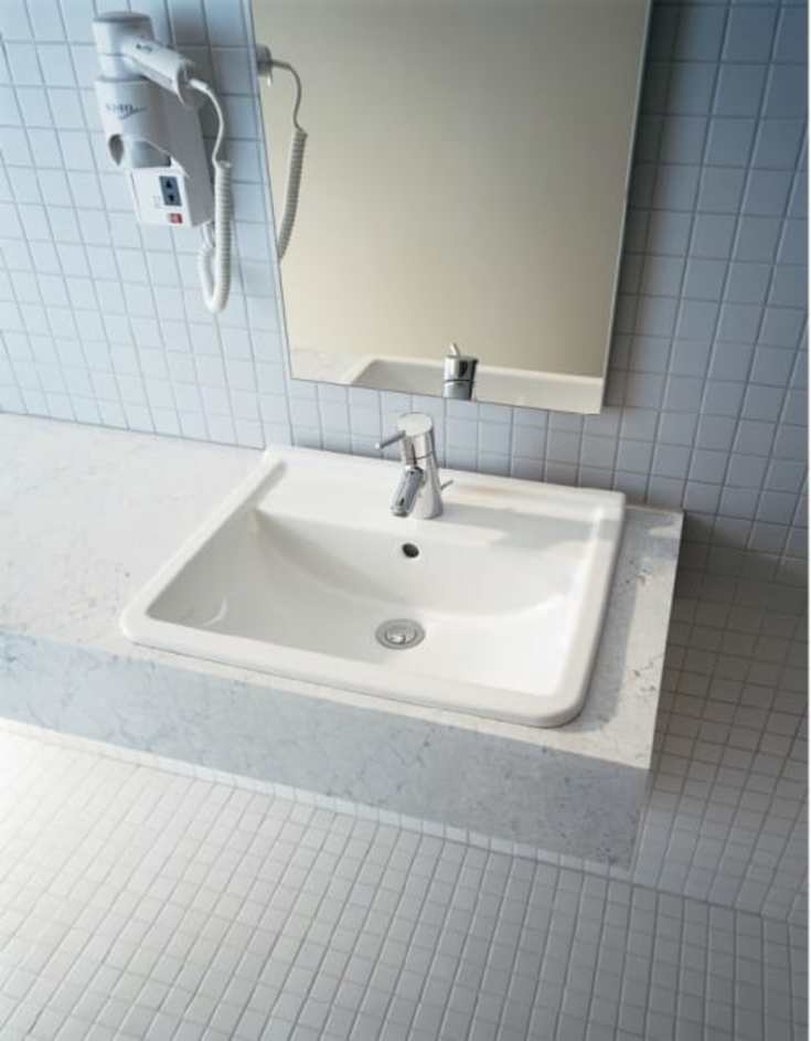 Duravit Starck 3 servant for nedfelling, 56x46 cm, hvit