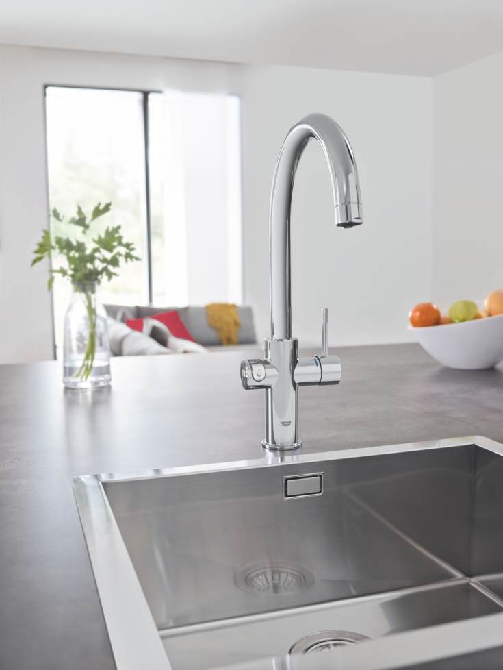 Grohe Red Duo M köksblandare, kokande vatten, krom