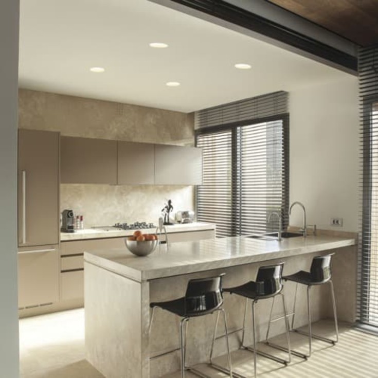 Astro Blanco Round indbygningsspot, hvid