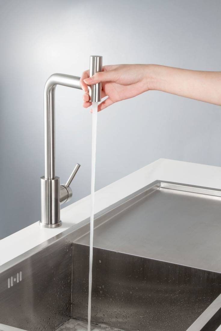 Primy Steel Spin köksblandare, stål