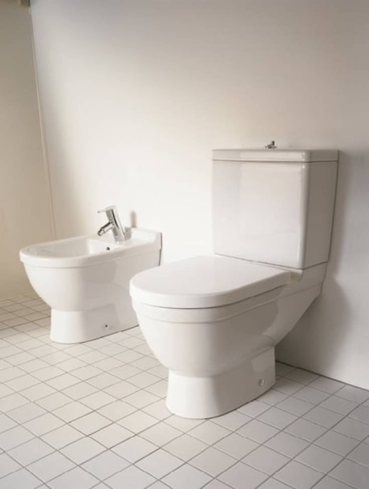 Duravit Starck 3 toilet, rengøringsvenlig, hvid
