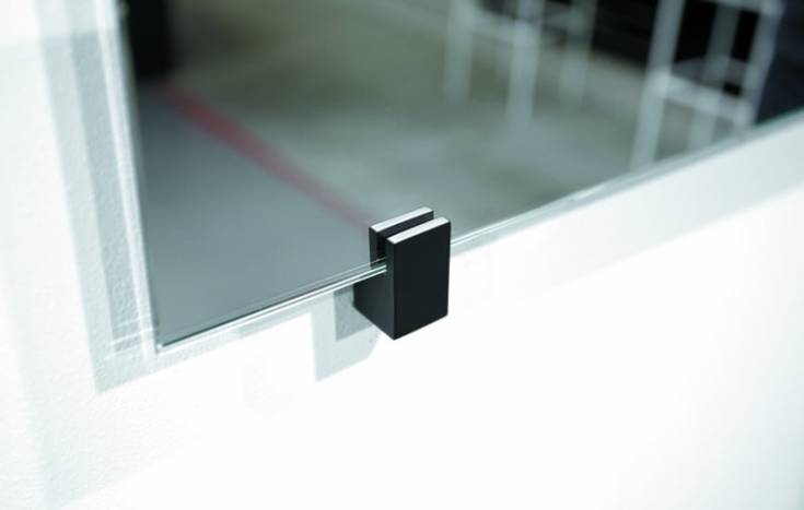 Frost Quadra speilbeslag, sort, 4 stk