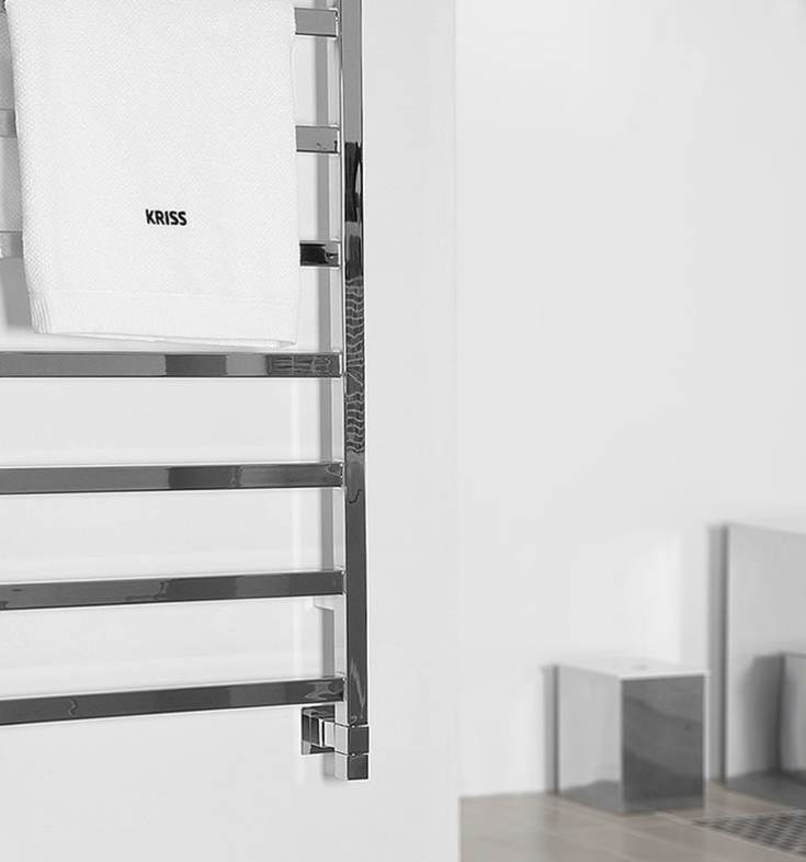 Kriss Manisa håndklædetørrer, kombi, 50x100 cm, krom