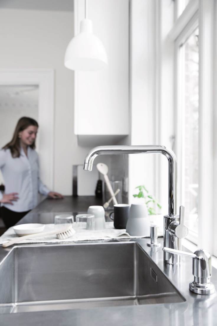 Damixa Silhouet köksblandare, krom