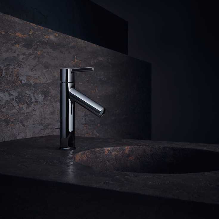 Axor Starck 100 Servantbatteri, med bunnventil, krom