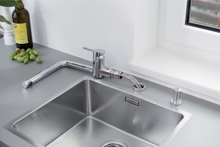 Blanco Linus-F köksblandare, krom