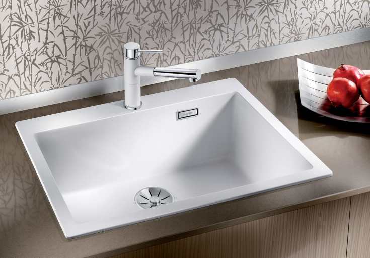 Blanco Pleon 8 UXI køkkenvask, 70x51 cm, hvid