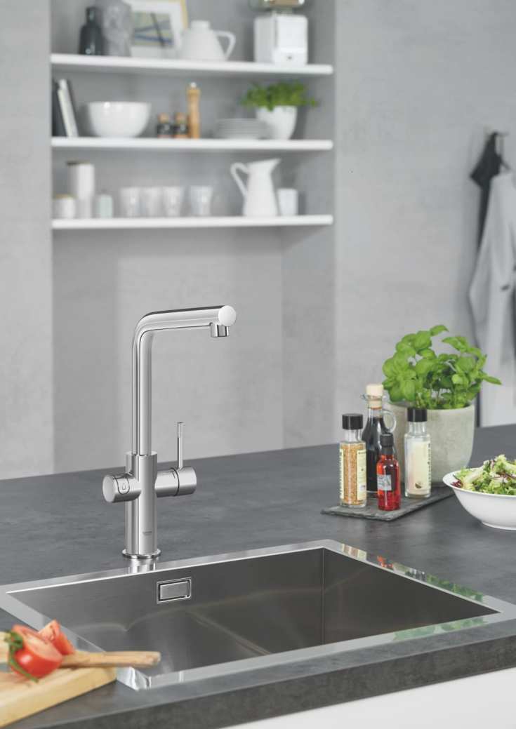 Grohe Red Duo M kjøkkenarmatur, kokende vann, krom