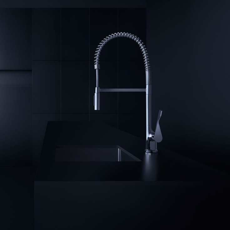 Axor Citterio Semi-Pro køkkenarmatur, krom