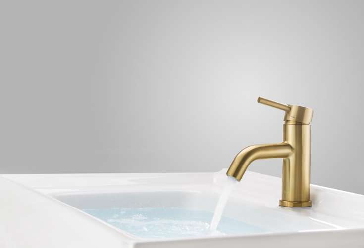 Primy Wave Sand tvättställsblandare, mässing