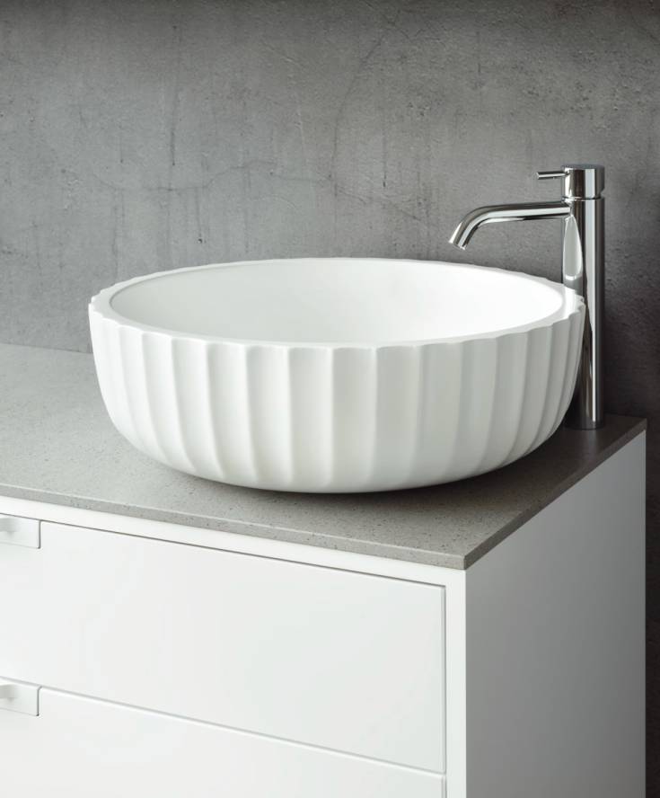 Svedbergs Fyn servant, Ø45 cm, hvit