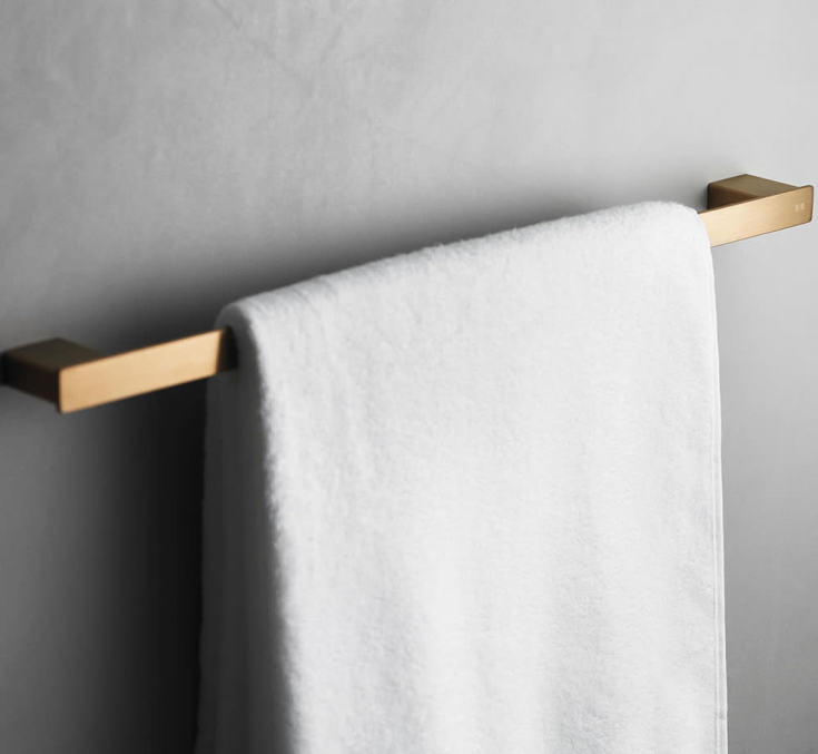 Unidrain Reframe håndklestang, 60,5 cm, kobber