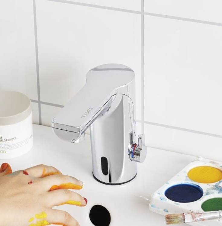 Mora Mmix Tronic håndvaskarmatur, berøringsfri, krom