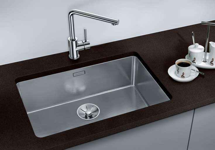 Blanco Andano 700 U UXI diskbänk, 74x44 cm, rostfritt stål