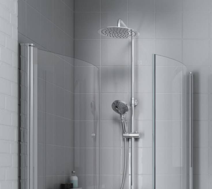 Gustavsberg Round dusjsett, krom