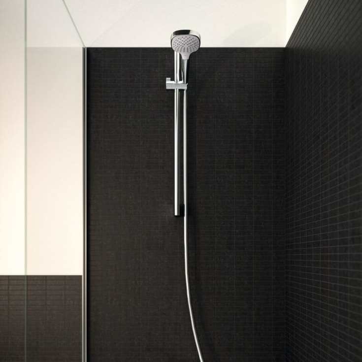 Hansgrohe Croma Select E brusesæt, krom/hvid