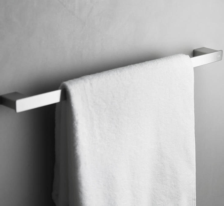 Unidrain Reframe håndklædestang, 60,5 cm, børstet rustfrit stål