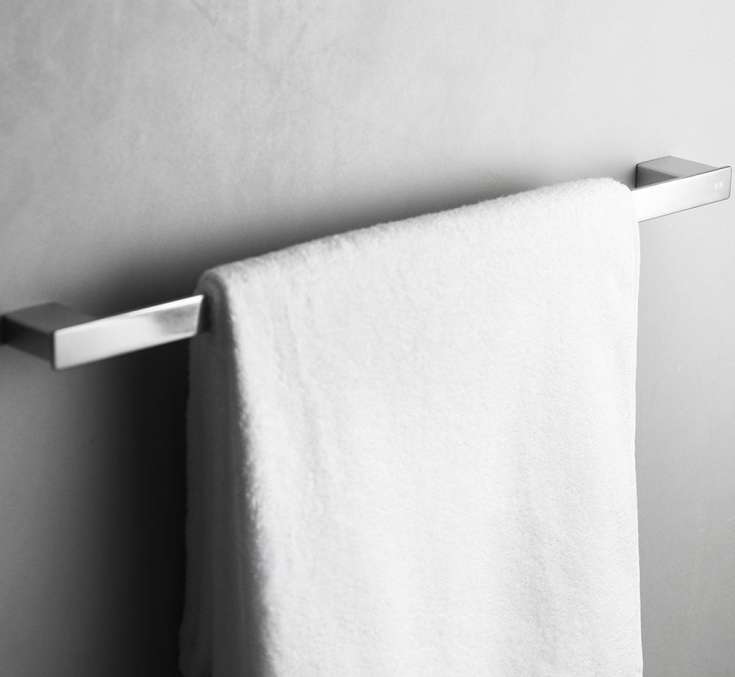 Unidrain Reframe håndklædestang, 60,5 cm, poleret rustfrit stål