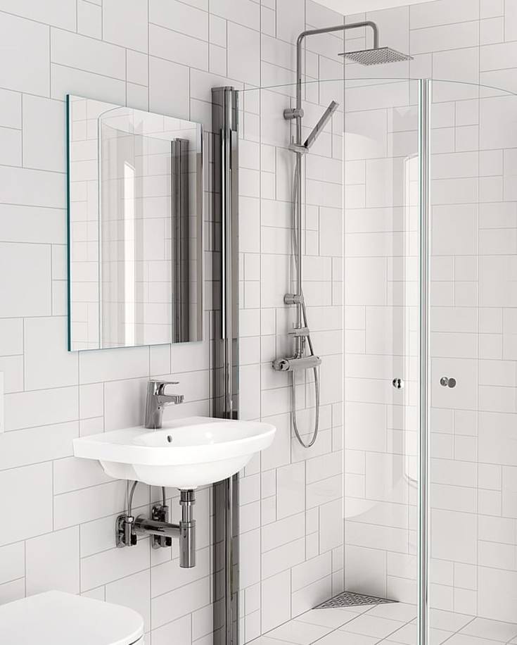 Gustavsberg Artic spejl, 60x65 cm