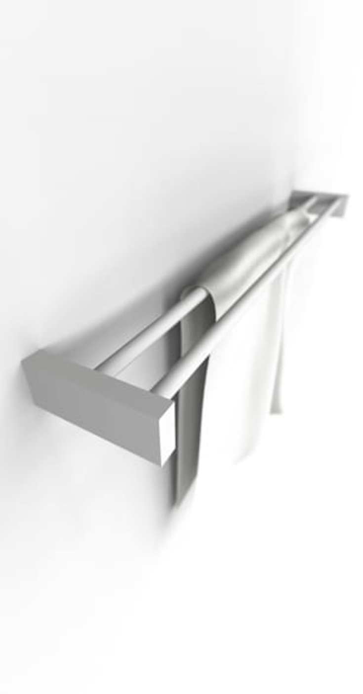 Frost Quadra håndklestang, 60 cm, hvit