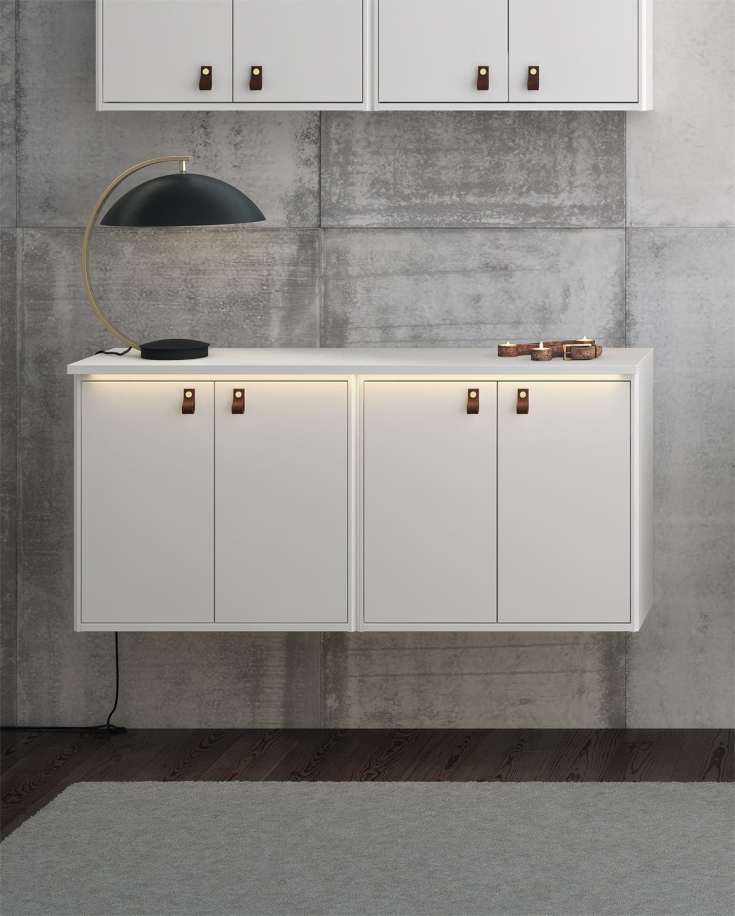 Gustavsberg Graphic väggskåp, 59,9x55 cm, vit