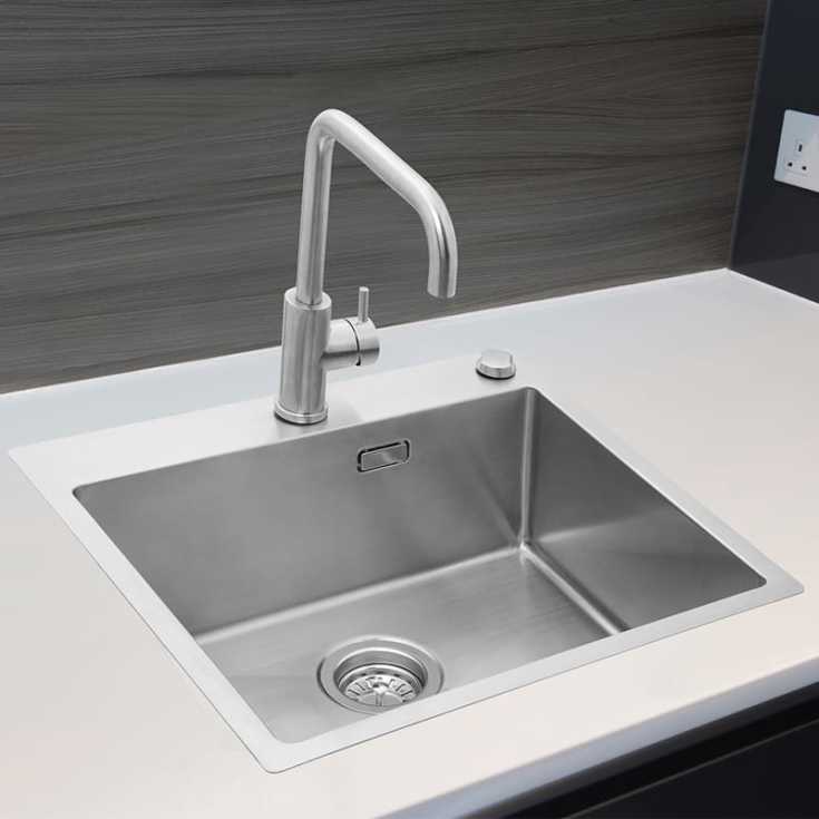 Secher Kolding 500BK2 diskbänk, 54,5x50 cm, rostfritt stål