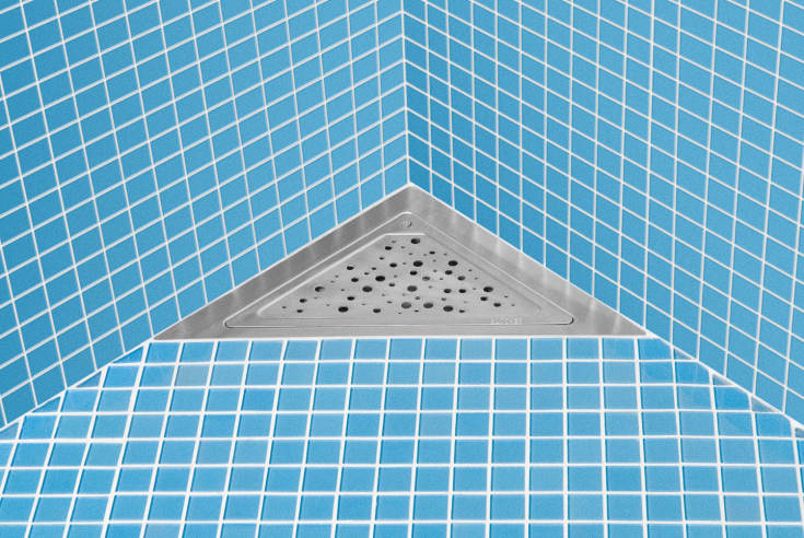 Blücher Waterline Oslo trekant rist, rustfritt stål